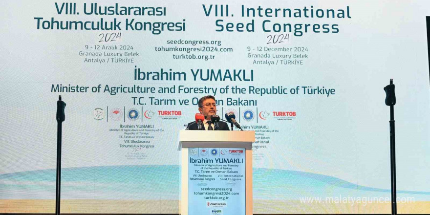 Bakan Yumaklı: “İsrail’den bir adet bile tohum almıyoruz”