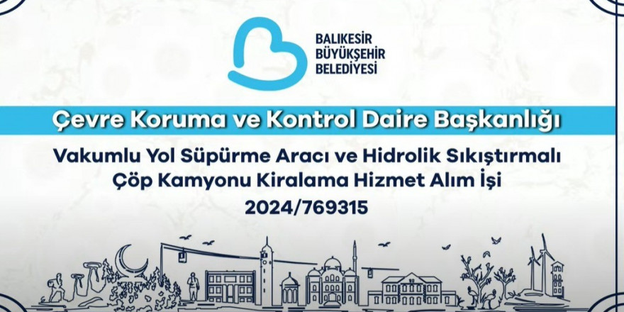 Balıkesir Büyükşehir Belediyesi ihaleleri canlı olarak yayınlayacak