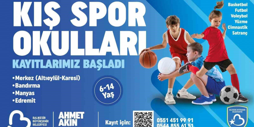 Balıkesir Büyükşehir’nin Kış Spor Okulları’na kayıtlar başladı