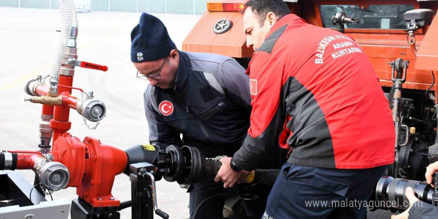 Balıkesir itfaiyesi yangınlara karşı artık daha güçlü