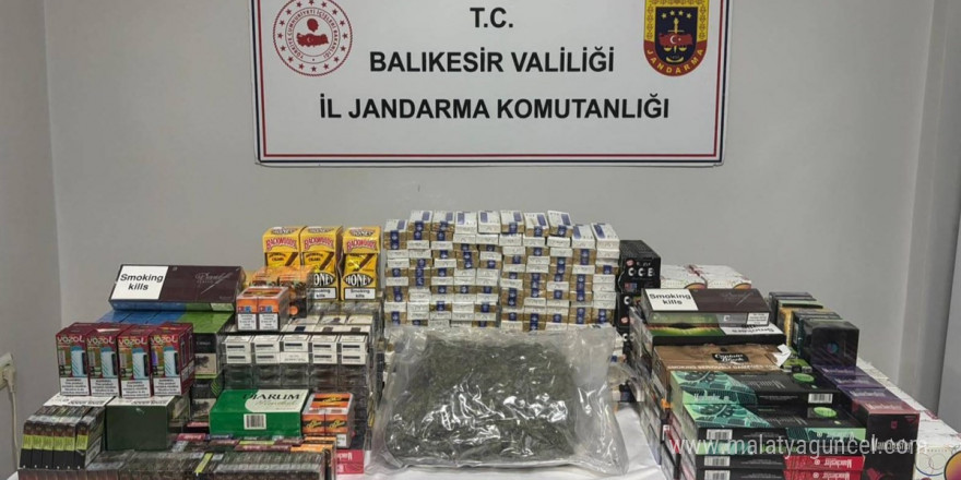 Balıkesir Jandarmasından kaçakçılık ve organize suç operasyonu