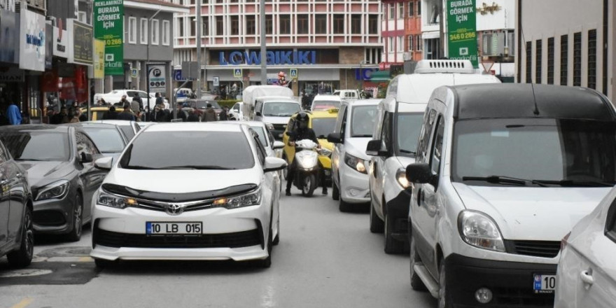 Balıkesir’de nisan ayında araç sayısı 604 bin oldu