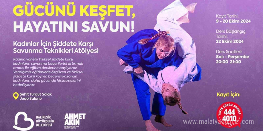 Balıkesirli kadınlara judo eğitimi verilecek