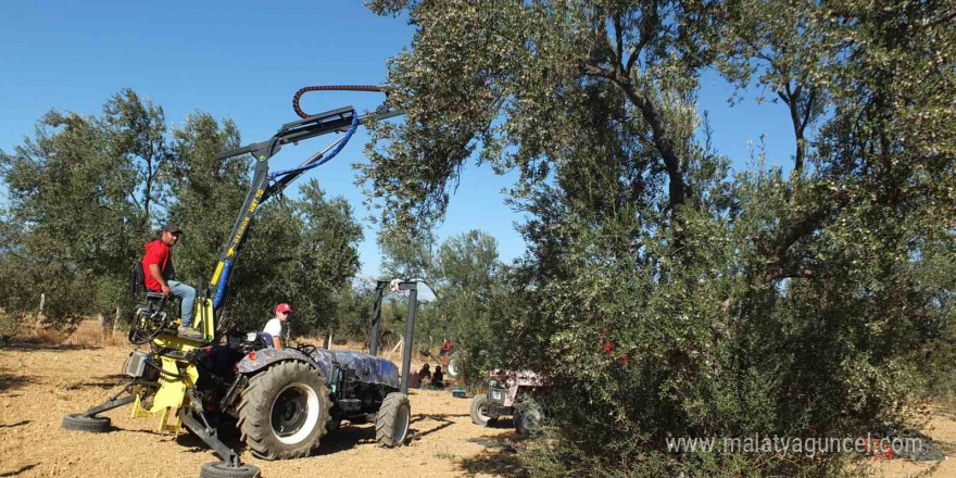 Balıkesirli kaşifin yaptığı makineler zeytin hasadını kolaylaştırdı