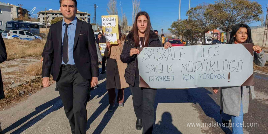 Başkale’de “Diyabet Farkındalık Yürüyüşü” yapıldı