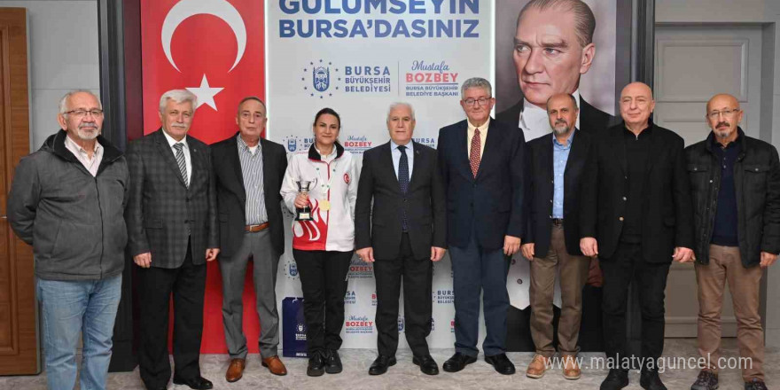 Başkan Bozbey, dünya şampiyonu Dilek Yavaş’ı ağırladı