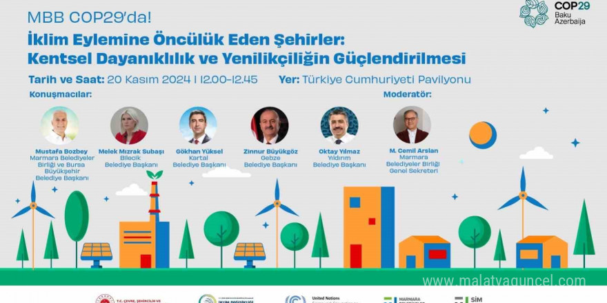 Başkan Gökhan Yüksel, COP29’da konuşmacı olarak yer alacak