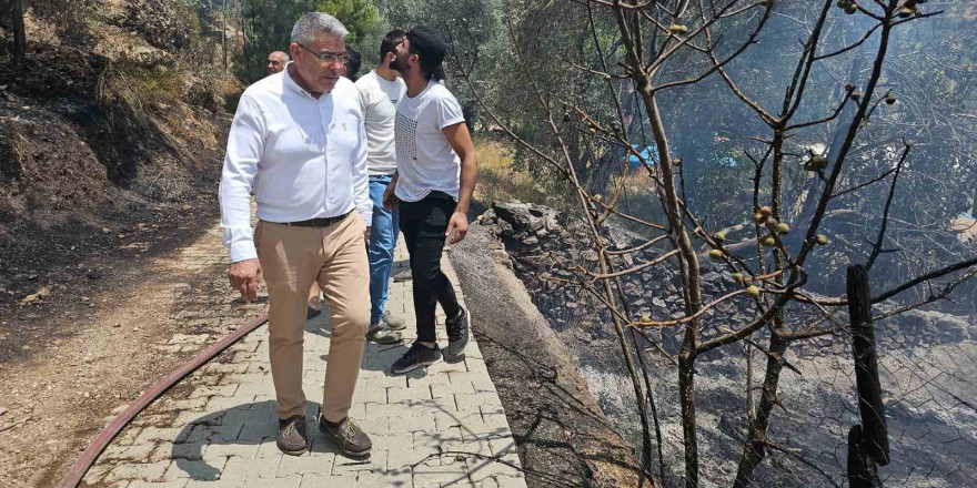 Başkan Güler yangın bölgesinde incelemelerde bulundu