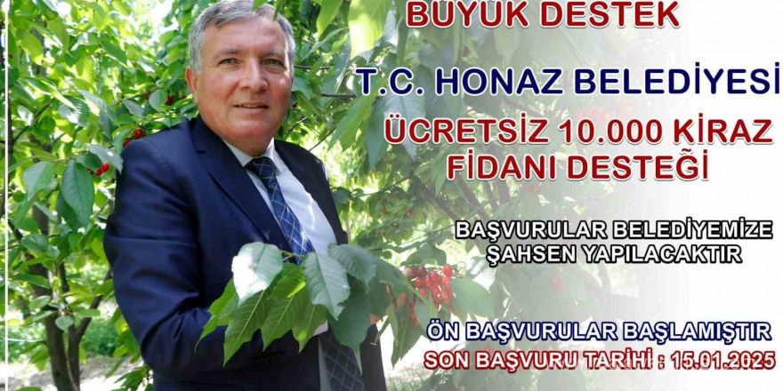 Başkan Kepenek’ten Honazlı kiraz üreticilerine büyük destek