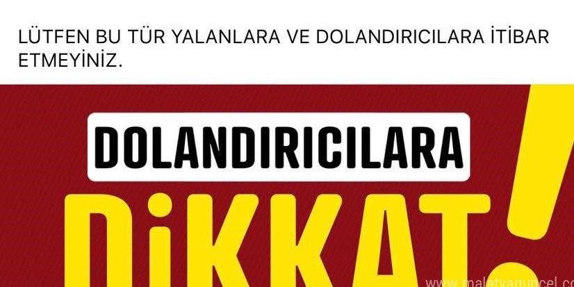 Başkan Palancıoğlu’ndan ‘dolandırıcı’ uyarısı