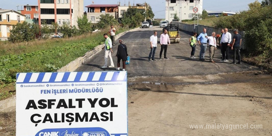 Başkan Sandıkçı: “Canik’imizi güvenli ve konforlu yollarla donatmaya devam ediyoruz”