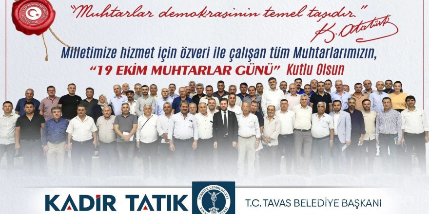 Başkan Tatık’tan Muharlar Günü açıklaması