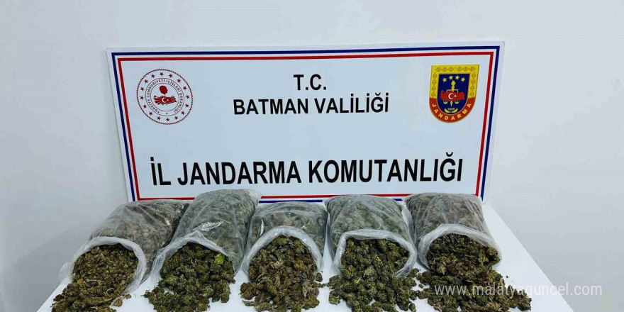 Batman’da 10 kilo skunk ele geçirildi