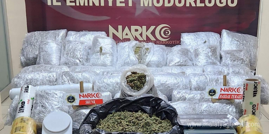 Batman’da 52 kilo 700 gram skunk ele geçirildi