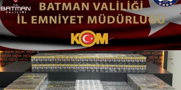 Batman’da bin 940 paket gümrük kaçağı sigara ele geçirildi