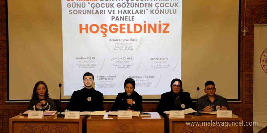 Bayburt’ta düzenlenen panelde çocuk panelistler kendi haklarını savundular