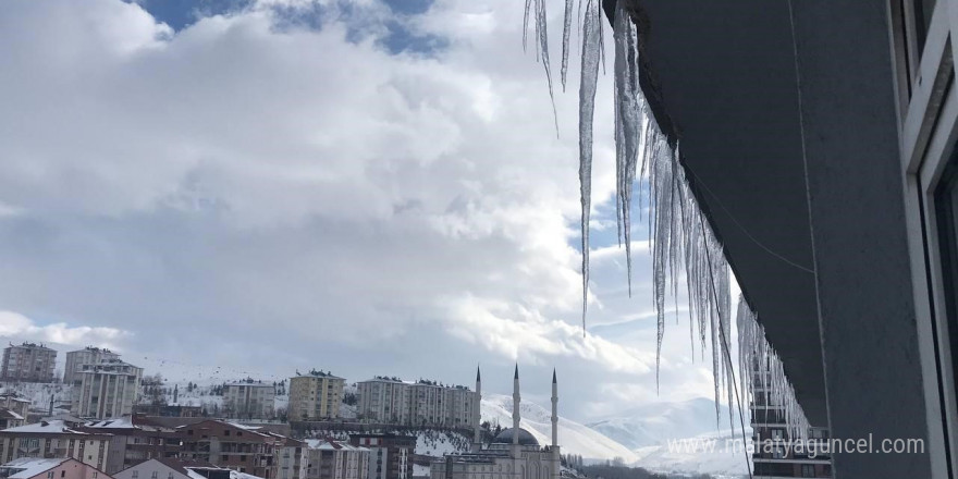 Bayburt’ta soğuk hava ve ayaz etkili oluyor