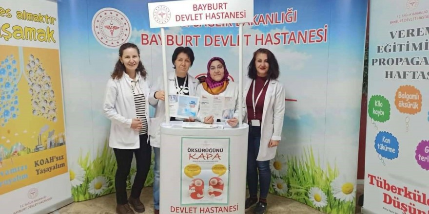 Bayburt’ta vatandaşlar verem hakkında bilgilendirildi