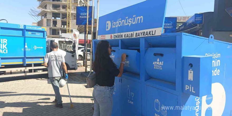 Bayraklı’dan geri dönüşüme 1 yılda 650 ton atık