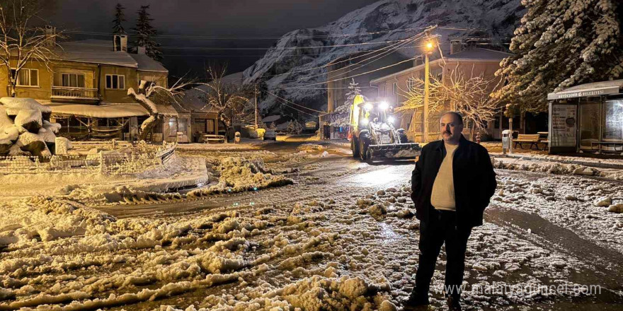 Belediye Başkanı Hamamcı’dan kar nöbeti