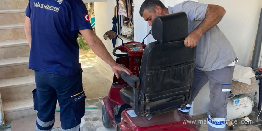 Belediyeden akülü sandalye bakım, onarım desteği