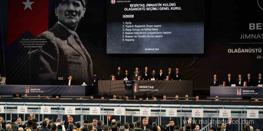 Beşiktaş’ta olağanüstü seçimli genel kurul başladı