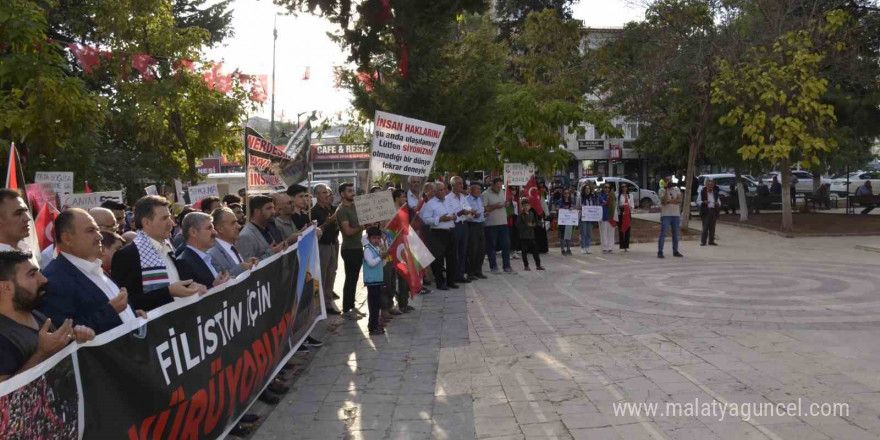 Besni’de Filistin’e destek yürüyüşü düzenlendi