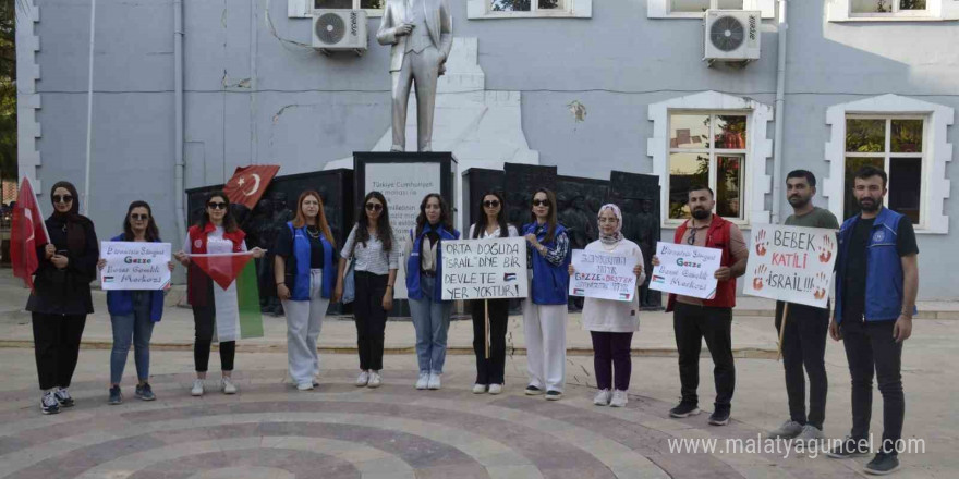 Besni’de Filistin’e destek yürüyüşü düzenlendi