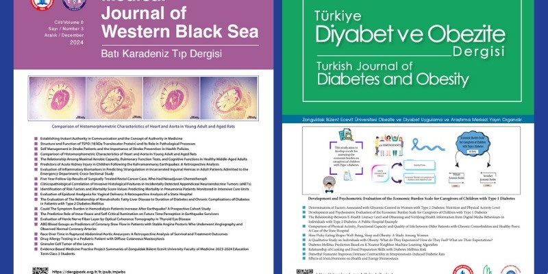 BEUN Batı Karadeniz Tıp Dergisi ile Türkiye Diyabet ve Obezite Dergisi’nin yeni sayıları yayımlandı