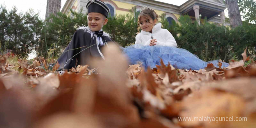 Beyazın ve sonbaharın güzellikleri bir arada