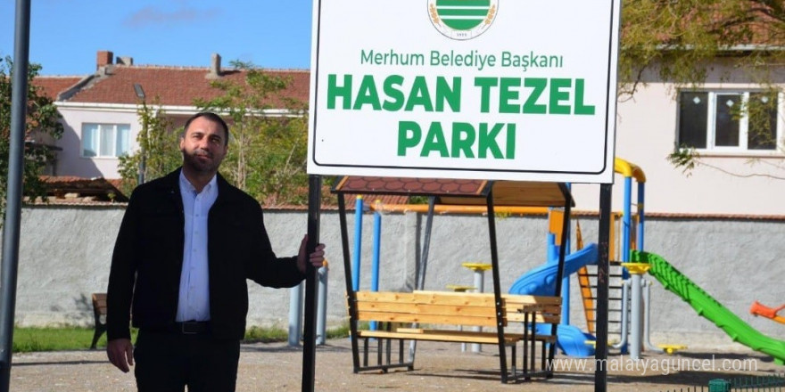 Beylikova’da vefa örneği, ’Hasan Tezel Parkı’ açıldı