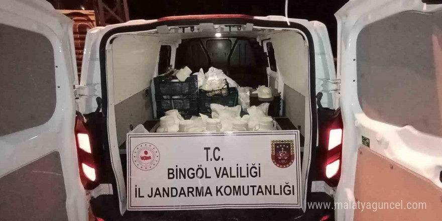 Bingöl hijyen kurallarına aykırı taşınan peynir ve tereyağ ele geçirildi