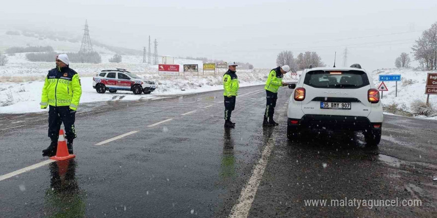 Bingöl jandarmadan trafik denetimi