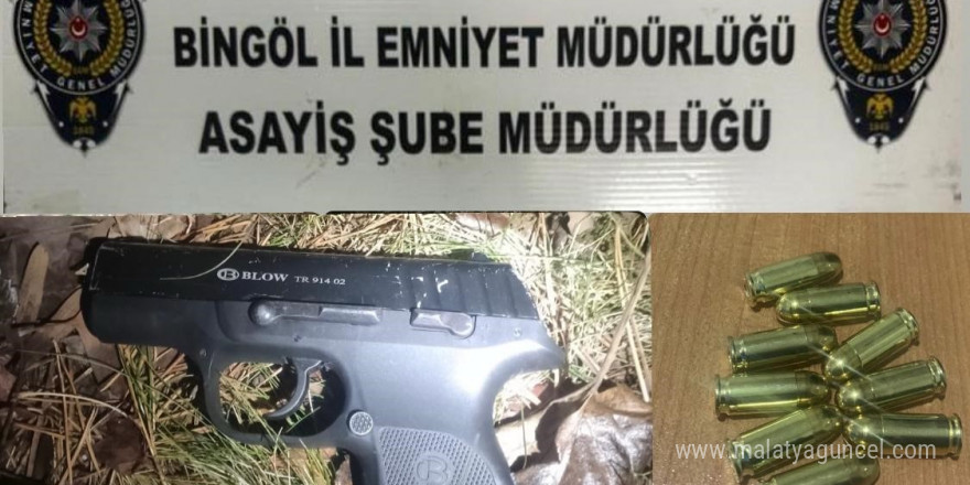 Bingöl’de 3 adet silah ele geçirildi