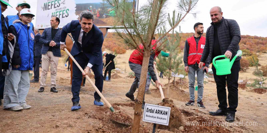 Bingöl’de binlerce fidan, toprak ile buluştu