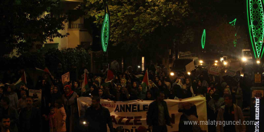 Bingöl’de Gazze’ye destek yürüyüşü düzenlendi