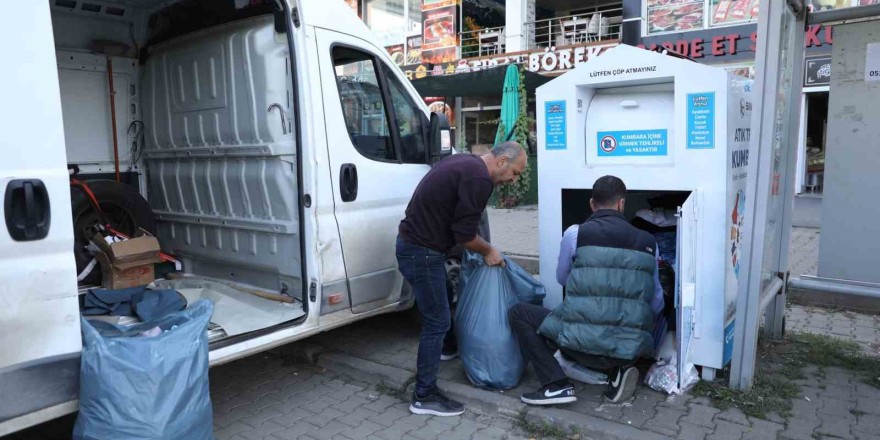 Bingöl’de iki haftada 3 ton 652 kilo tekstil atığı toplandı