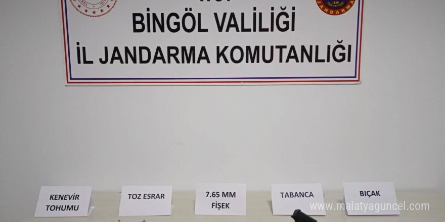 Bingöl’de uyuşturucu ve ruhsatsız silah operasyonları