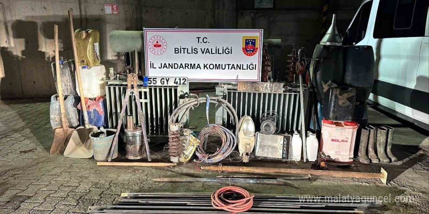 Bitlis’te 1 milyonluk akü çalan 4 kişi yakalandı