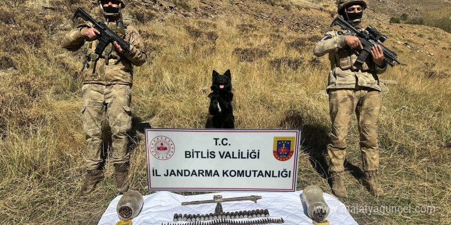 Bitlis’te terör operasyonu, çok sayıda mühimmat ele geçirildi