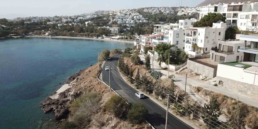 Bodrum’da 9 kilometre sıcak asfalt yapıldı