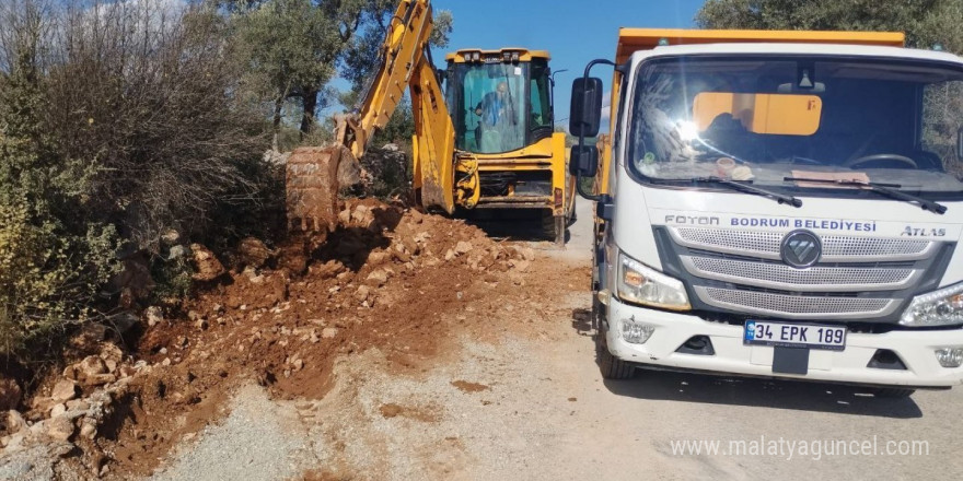 Bodrum’da yağmur hazırlıkları devam ediyor