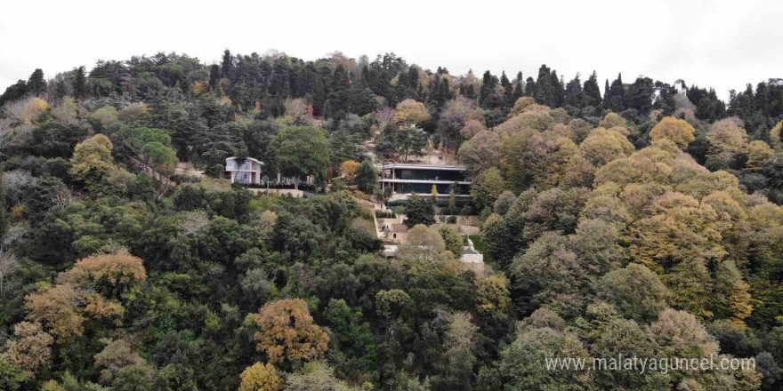 Boğaz’a nazır kaçak villanın son hali havadan görüntülendi