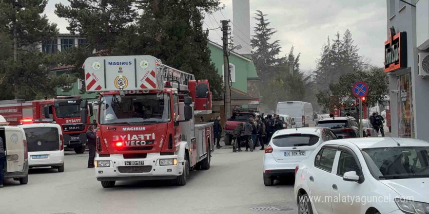 Bolu’da iş yeri yangını