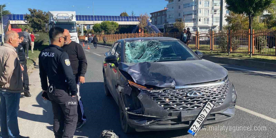 Bolu’da yola aniden çıkan 14 yaşındaki çocuğa otomobil çarptı