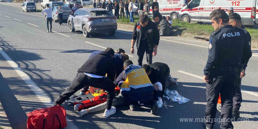 Bolu’da yola aniden çıkan 14 yaşındaki çocuğa otomobil çarptı