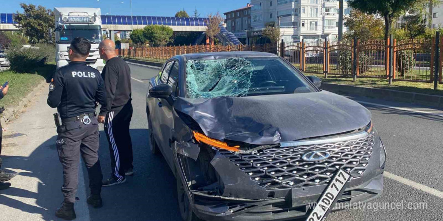 Bolu’da yola aniden çıkan 14 yaşındaki çocuğa otomobil çarptı