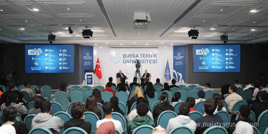 BTÜ konuşmalarının konuğu Rektör Necip Şimşek oldu