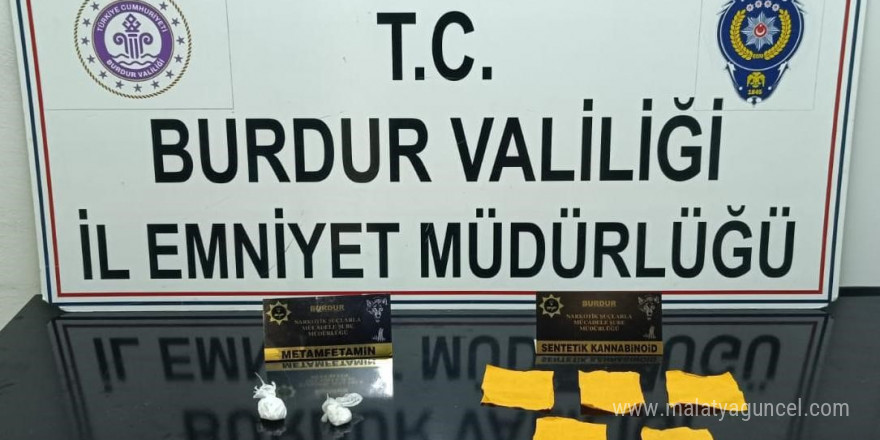 Burdur’da durdurulan araçta uyuşturucu çıktı, 1 şüpheli tutuklandı