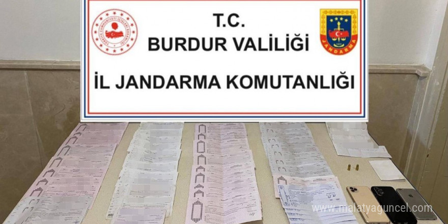 Burdur’da tefecilik operasyonu: 3 gözaltı